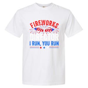 Firework Director 4th Of July Celebration American Flag Cool Gift Garment-Dyed Heavyweight T-Shirt