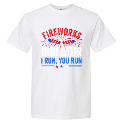 Firework Director 4th Of July Celebration American Flag Cool Gift Garment-Dyed Heavyweight T-Shirt