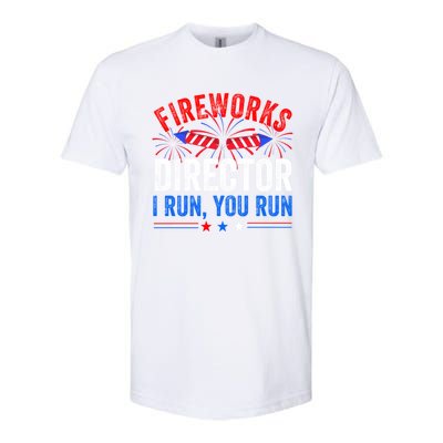 Firework Director 4th Of July Celebration American Flag Cool Gift Softstyle CVC T-Shirt