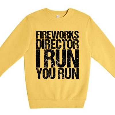 Fireworks Director 4th July Gift Funny Gift Premium Crewneck Sweatshirt