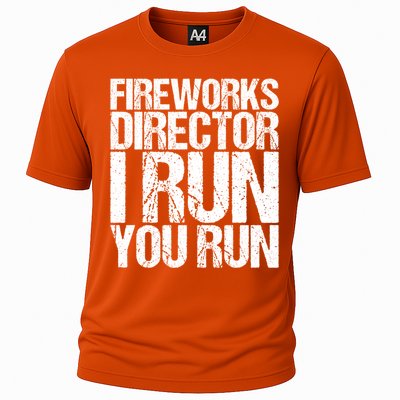 Fireworks Director 4th July Gift Funny Gift Cooling Performance Crew T-Shirt