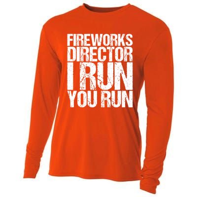 Fireworks Director 4th July Gift Funny Gift Cooling Performance Long Sleeve Crew