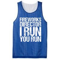 Fireworks Director 4th July Gift Funny Gift Mesh Reversible Basketball Jersey Tank