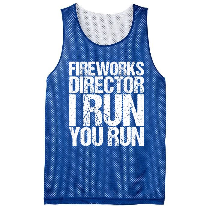 Fireworks Director 4th July Gift Funny Gift Mesh Reversible Basketball Jersey Tank