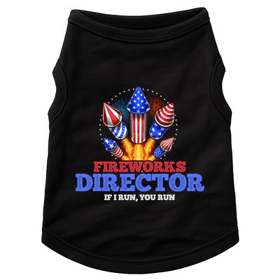 Fireworks Director 4th Of July Pyrotechnician Gift Doggie Tank