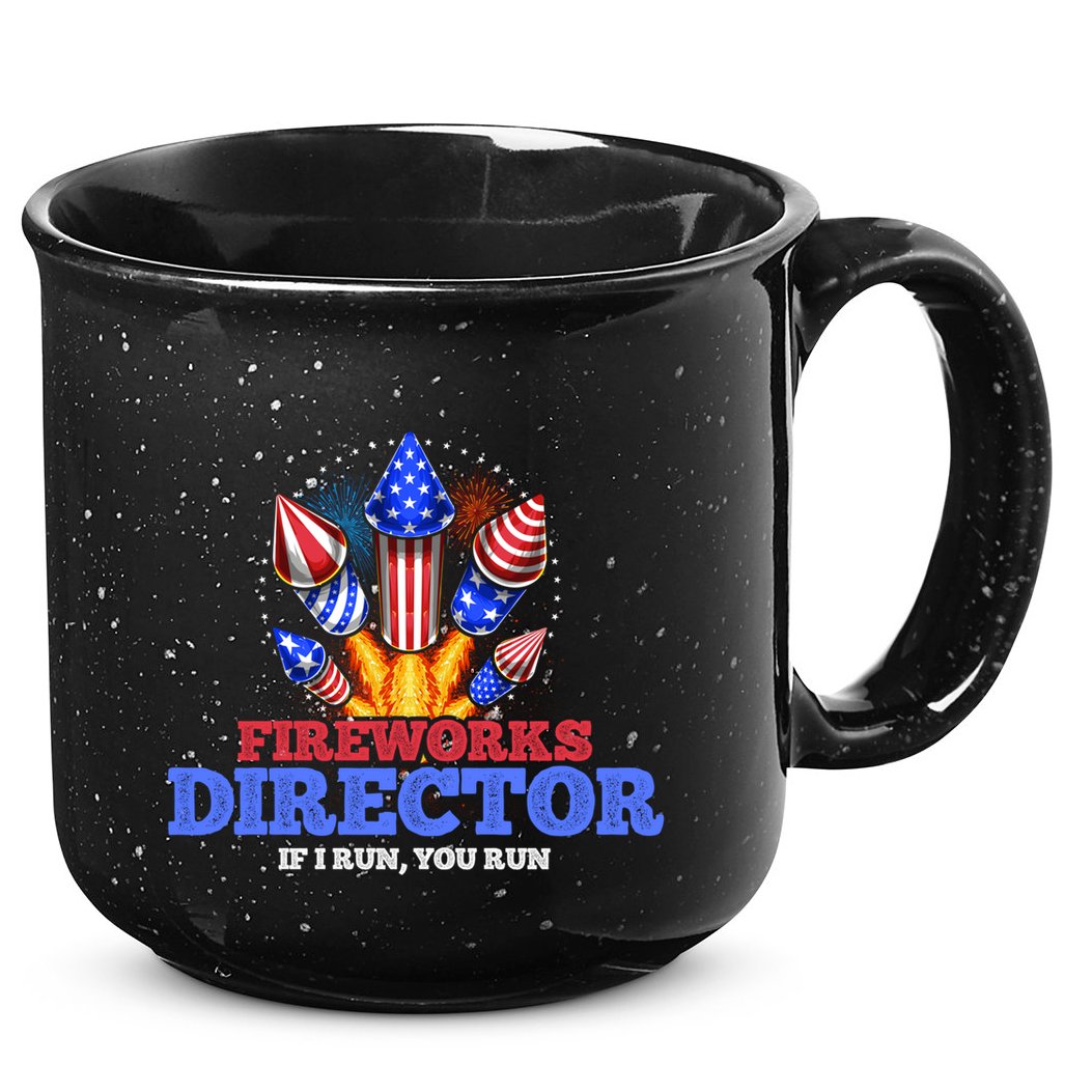 Fireworks Director 4th Of July Pyrotechnician Gift 15oz Campfire Ceramic Mug