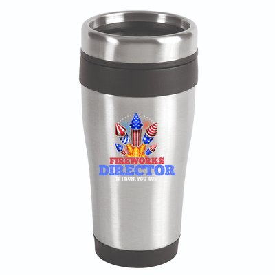 Fireworks Director 4th Of July Pyrotechnician Gift 16oz Travel Tumbler