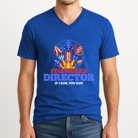 Fireworks Director 4th Of July Pyrotechnician Gift V-Neck T-Shirt