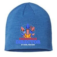 Fireworks Director 4th Of July Pyrotechnician Gift Sustainable Beanie