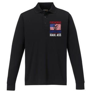 Fireworks Director 4th Of July Fan Fireworks Great Gift Performance Long Sleeve Polo