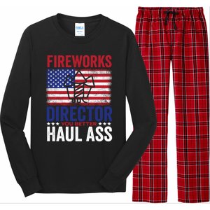 Fireworks Director 4th Of July Fan Fireworks Great Gift Long Sleeve Pajama Set