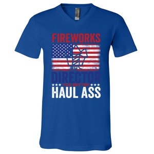 Fireworks Director 4th Of July Fan Fireworks Great Gift V-Neck T-Shirt