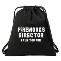 Fireworks Director 4th of July US Patriotic Pride Drawstring Bag