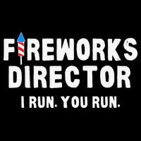 Fireworks Director 4th of July US Patriotic Pride Drawstring Bag