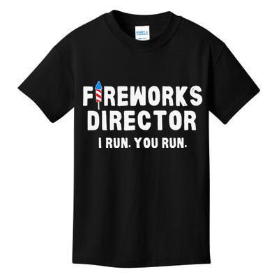 Fireworks Director 4th of July US Patriotic Pride Kids T-Shirt