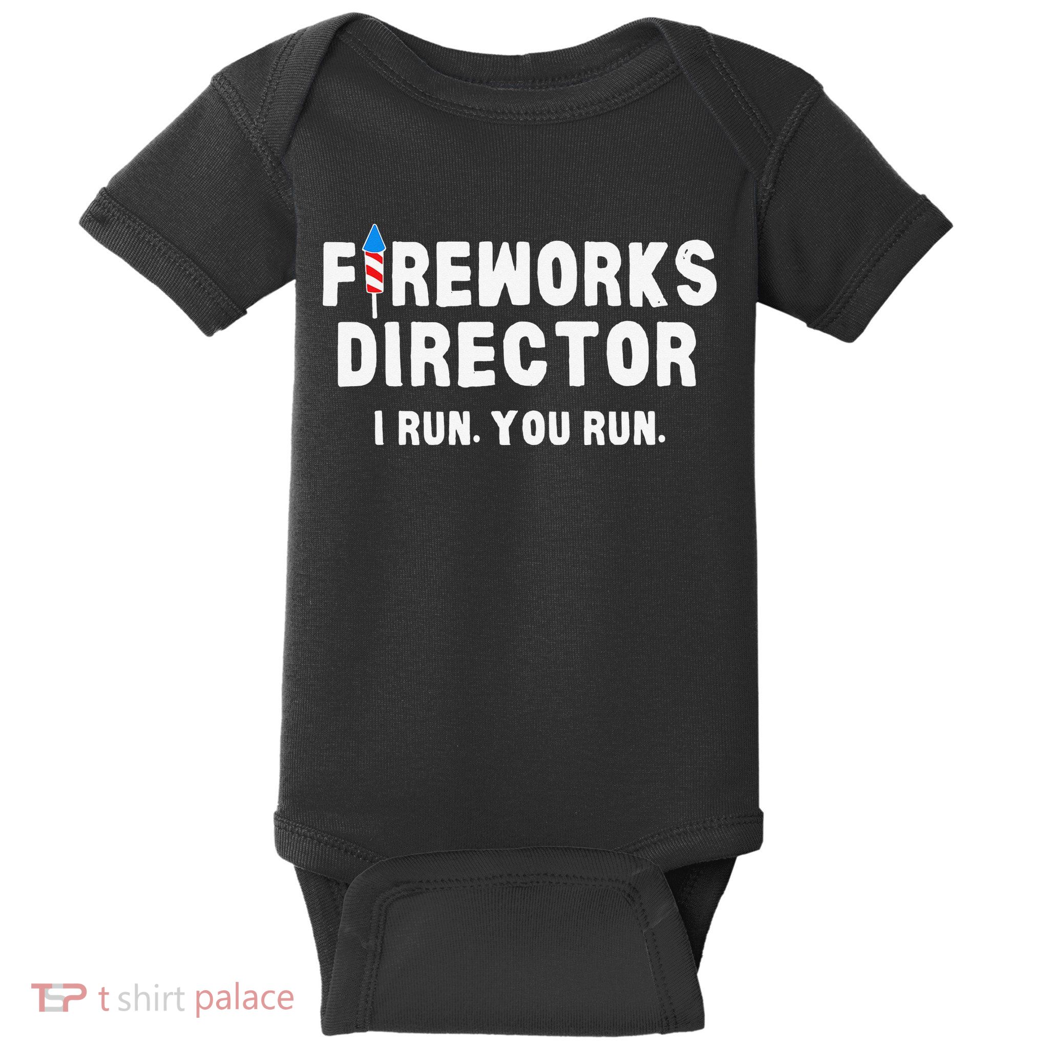 Fireworks Director 4th of July US Patriotic Pride Baby Bodysuit