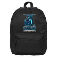 Funny Dragon 5 Signs I'm Probably A Dragon 16 in Basic Backpack
