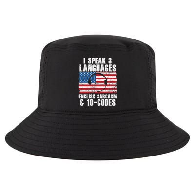 Funny Dispatcher 911 Emergency Operator Thin Yellow Line Cool Comfort Performance Bucket Hat