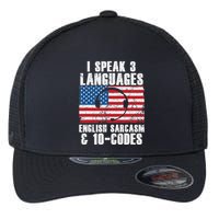 Funny Dispatcher 911 Emergency Operator Thin Yellow Line Flexfit Unipanel Trucker Cap