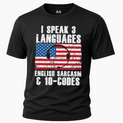 Funny Dispatcher 911 Emergency Operator Thin Yellow Line Performance Shirt