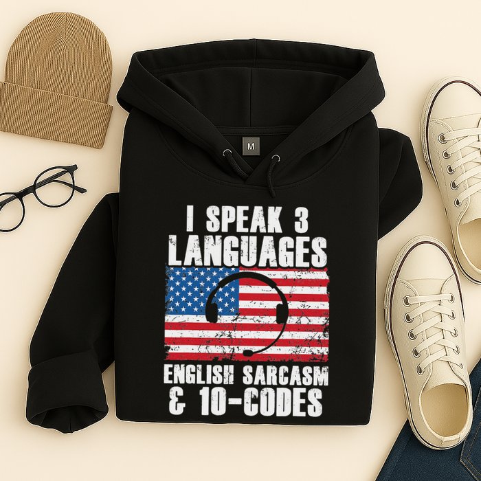 Funny Dispatcher 911 Emergency Operator Thin Yellow Line Hoodie