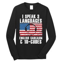 Funny Dispatcher 911 Emergency Operator Thin Yellow Line Long Sleeve Shirt