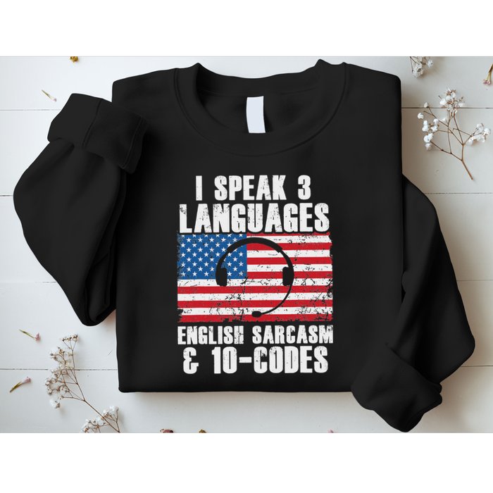 Funny Dispatcher 911 Emergency Operator Thin Yellow Line Sweatshirt