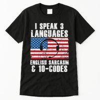 Funny Dispatcher 911 Emergency Operator Thin Yellow Line Tall T-Shirt