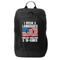 Funny Dispatcher 911 Emergency Operator Thin Yellow Line City Backpack