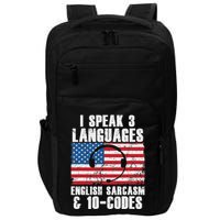 Funny Dispatcher 911 Emergency Operator Thin Yellow Line Impact Tech Backpack