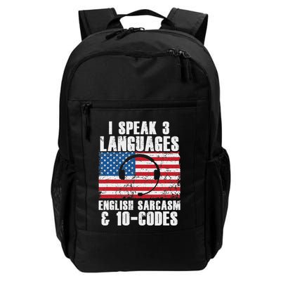 Funny Dispatcher 911 Emergency Operator Thin Yellow Line Backpack