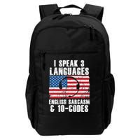 Funny Dispatcher 911 Emergency Operator Thin Yellow Line Backpack