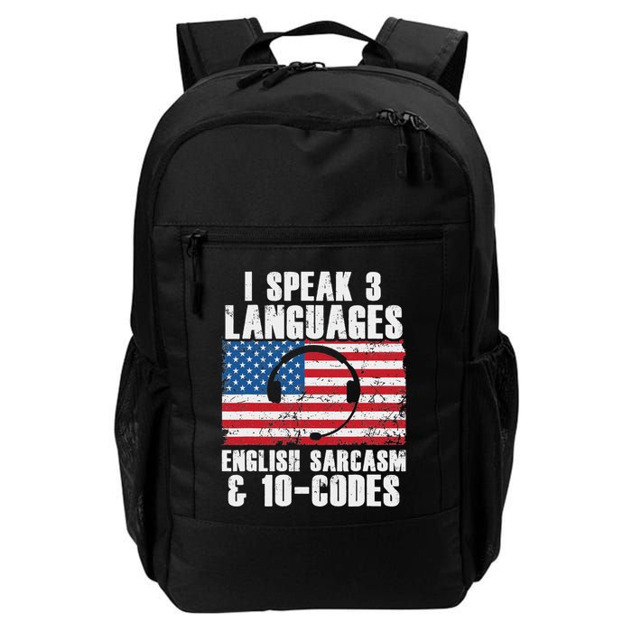 Funny Dispatcher 911 Emergency Operator Thin Yellow Line Backpack