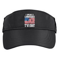 Funny Dispatcher 911 Emergency Operator Thin Yellow Line Adult Drive Performance Visor