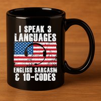 Funny Dispatcher 911 Emergency Operator Thin Yellow Line 11oz C Handle Ceramic Mug