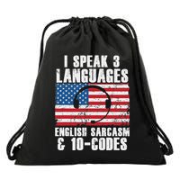 Funny Dispatcher 911 Emergency Operator Thin Yellow Line Drawstring Bag