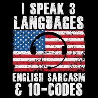 Funny Dispatcher 911 Emergency Operator Thin Yellow Line Poster