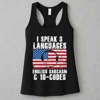 Funny Dispatcher 911 Emergency Operator Thin Yellow Line Womens Tank Top