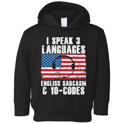 Funny Dispatcher 911 Emergency Operator Thin Yellow Line Toddler Hoodie