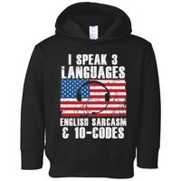 Funny Dispatcher 911 Emergency Operator Thin Yellow Line Toddler Hoodie