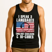 Funny Dispatcher 911 Emergency Operator Thin Yellow Line Tank Top
