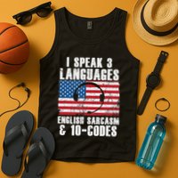 Funny Dispatcher 911 Emergency Operator Thin Yellow Line Tank Top