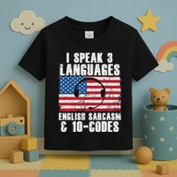 Funny Dispatcher 911 Emergency Operator Thin Yellow Line Toddler T-Shirt