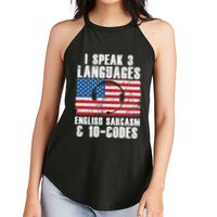 Funny Dispatcher 911 Emergency Operator Thin Yellow Line Women's Perfect Tri Rocker Tank