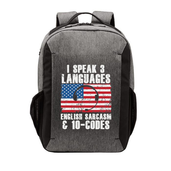 Funny Dispatcher 911 Emergency Operator Thin Yellow Line Vector Backpack