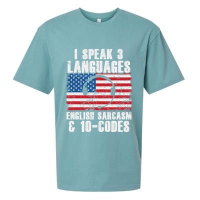Funny Dispatcher 911 Emergency Operator Thin Yellow Line Sueded Cloud Jersey T-Shirt