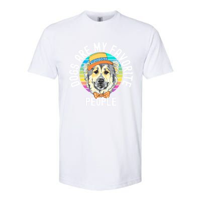 Funny Dogs Are My Favorite People Cute Gift Softstyle® CVC T-Shirt