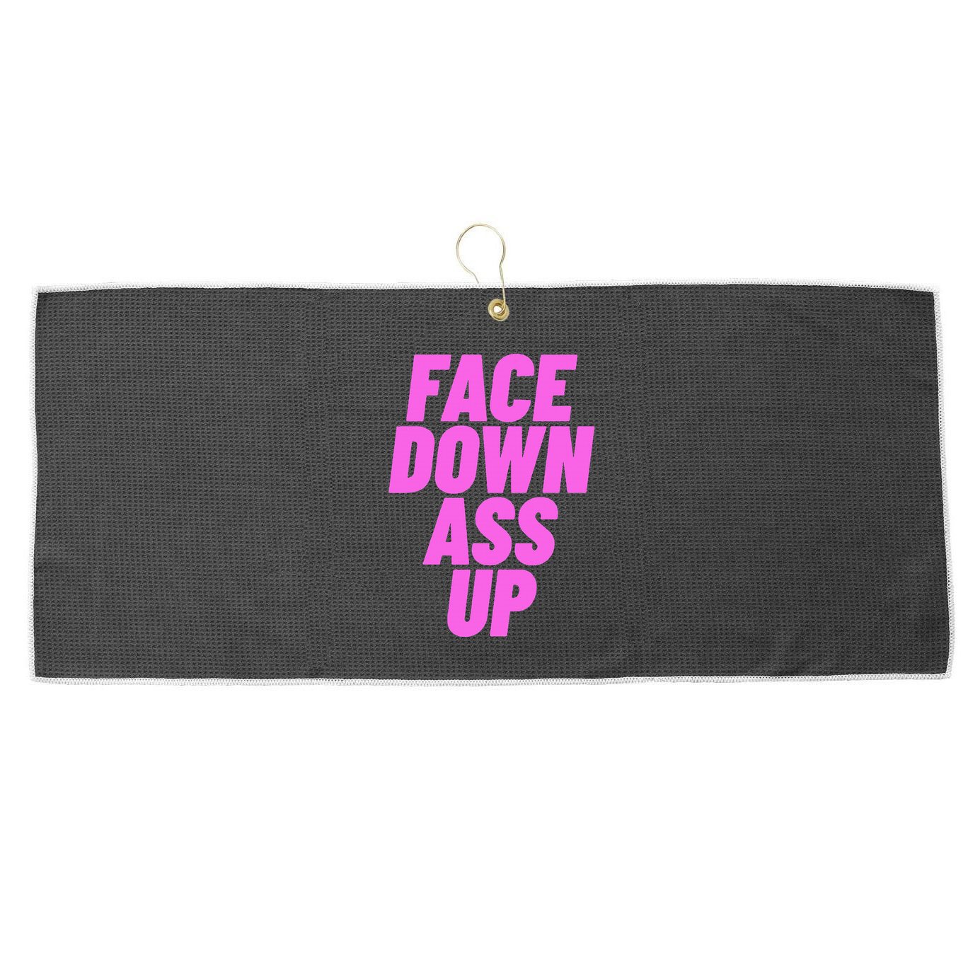 Face Down Ass Up Bimbo Large Microfiber Waffle Golf Towel