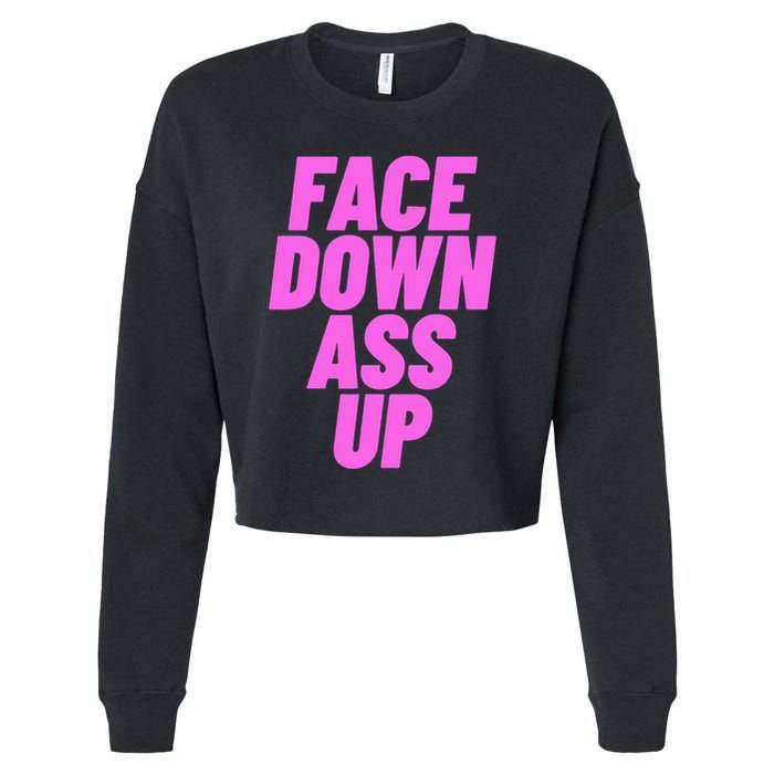 Face Down Ass Up Bimbo Cropped Pullover Crew