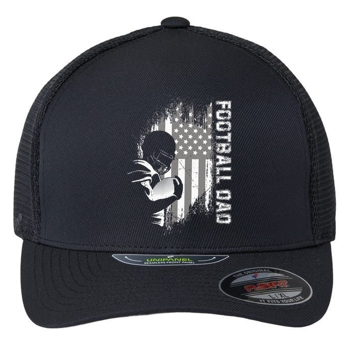 Football Dad American Football Flexfit Unipanel Trucker Cap